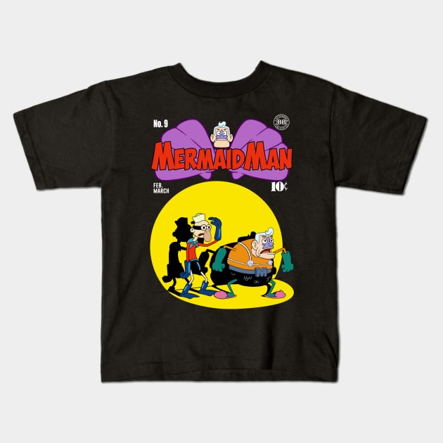 MermaidMan Kids T-Shirt by svthyp